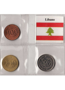 LIBANO set da 100 - 250 - 500 Livres ottima condizione